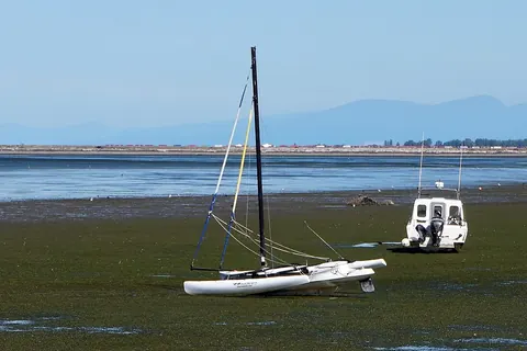 Tsawwassen Bay at low tide, Tsawwassen, BC