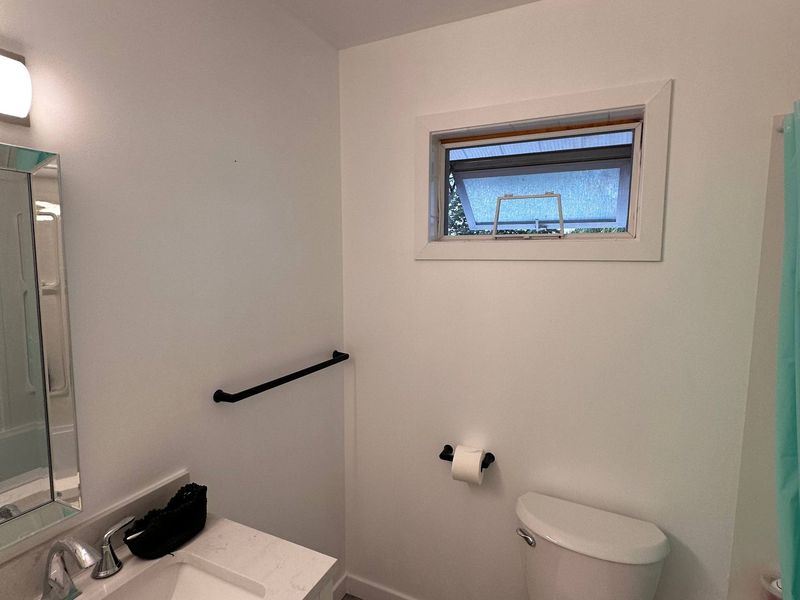 Bathroom after renovation and painting